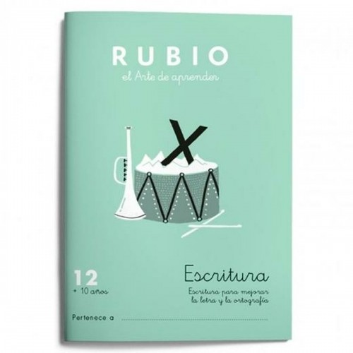 Writing and calligraphy notebook Rubio Nº12 Spāņu 20 Loksnes 10 gb. image 2