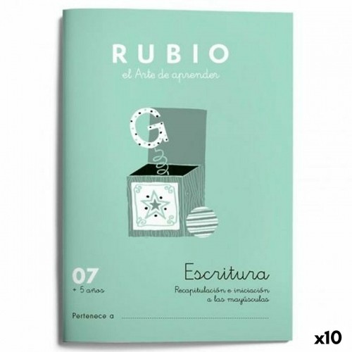 Writing and calligraphy notebook Rubio Nº07 Spāņu 20 Loksnes 10 gb. image 1