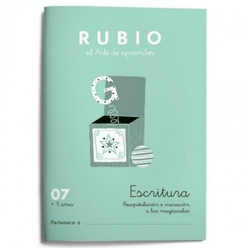 Writing and calligraphy notebook Rubio Nº07 Spāņu 20 Loksnes 10 gb. image 2