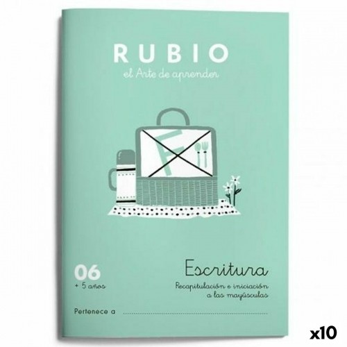 Writing and calligraphy notebook Rubio Nº06 Spāņu 20 Loksnes 10 gb. image 1