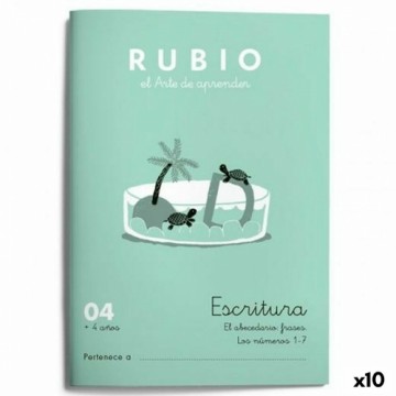 Writing and calligraphy notebook Rubio Nº04 испанский 20 Листья 10 штук