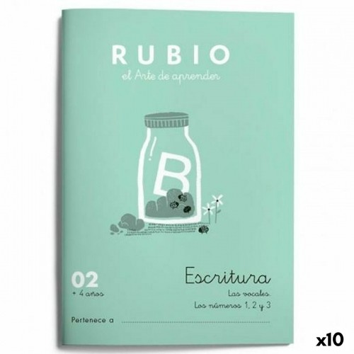 Writing and calligraphy notebook Rubio Nº02 Spāņu 20 Loksnes 10 gb. image 1
