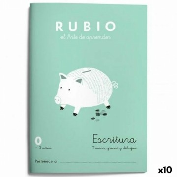 Writing and calligraphy notebook Rubio Nº0 испанский 20 Листья 10 штук