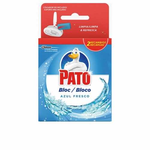 Toilet air freshener Pato Agua Azul 2 x 40 g Dezinfektants Bloks image 1