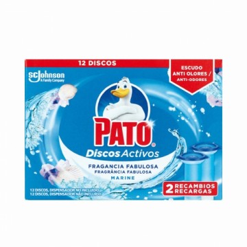 Toilet air freshener Pato Discos Activos Aizstāšana Jūras 2 gb. Dezinfektants