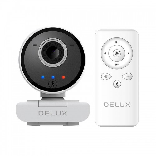 Smart Webcam with Tracking and Built-in Microphone Delux DC07 (White) 2MP 1920x1080p image 1