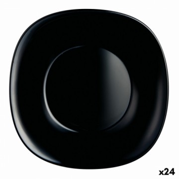 Dziļais šķīvis Luminarc Carine Melns Stikls (Ø 23,5 cm) (24 gb.)