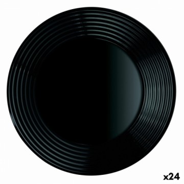 Dziļais šķīvis Luminarc Harena Melns Stikls (Ø 23,5 cm) (24 gb.)