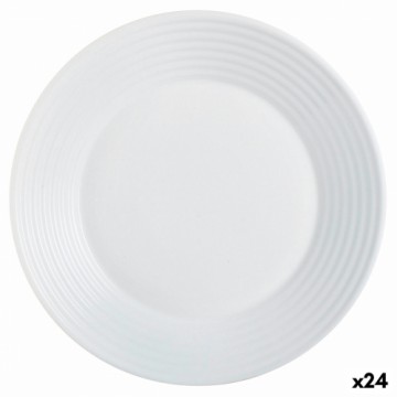 Dziļais šķīvis Luminarc Harena Balts Stikls (Ø 23,5 cm) (24 gb.)