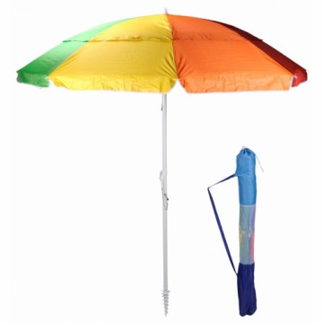 Bigbuy Outdoor Пляжный зонт Pludmale Artikulēts Daudzkrāsains Ø 220 cm