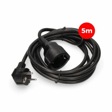 Удлинительный кабель EDM 3 x 1,5 mm Чёрный 5 m