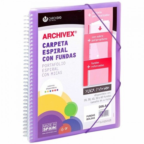 Папка-классификатор Carchivo Archivex-Star Фиолетовый A4 Спираль image 1