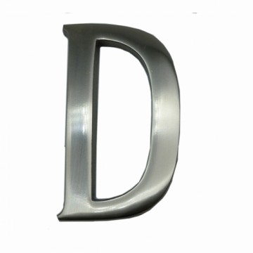 письмо EDM D матовый Никелированное серебро (10 cm)