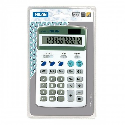 Kalkulators Milan Balts (17,5 x 11 x 3 cm) image 1
