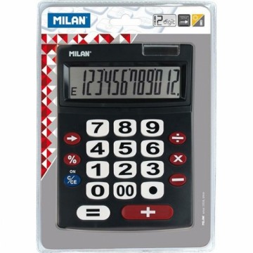 Калькулятор Milan Чёрный (22,5 x 14 x 3 cm)