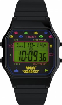 Timex T80 x SPACE INVADERS 34mm Часы с ремешком расширения TW2V39900