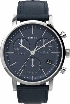 Timex Midtown Chronograph 40mm Часы с кожаным ремешком TW2V36800