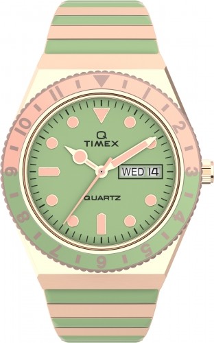 Q Timex Malibu 36mm Nerūsējošā tērauda izplešanās joslas pulkstenis TW2V38700 image 1