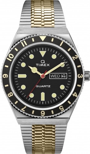 Q Timex Reissue 38mm Nerūsējošā tērauda rokassprādzes pulkstenis TW2V18500 image 1