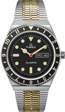 Q Timex Reissue 38mm Nerūsējošā tērauda rokassprādzes pulkstenis TW2V18500