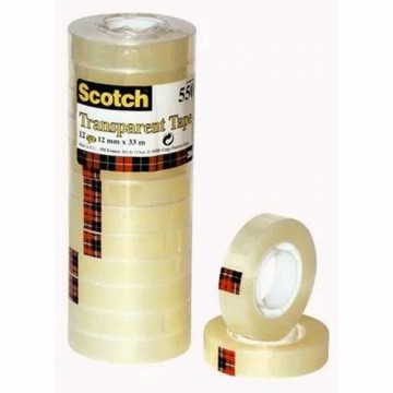 Клейкая лента Scotch Прозрачный (12 x 33 mm) (12 штук)