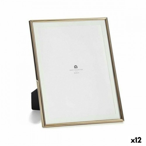 Gift Decor Фото рамка Позолоченный Стеклянный Сталь (15,5 x 28 x 22,9 cm) (12 штук) image 1