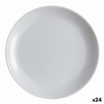 Плоская тарелка Luminarc Diwali Pelēks Stikls (25 cm) (24 gb.)