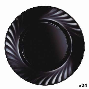 Плоская тарелка Luminarc Trianon Melns Stikls (Ø 24,5 cm) (24 gb.)