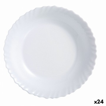 Плоская тарелка Luminarc Feston Balts Stikls (25 cm) (24 gb.)