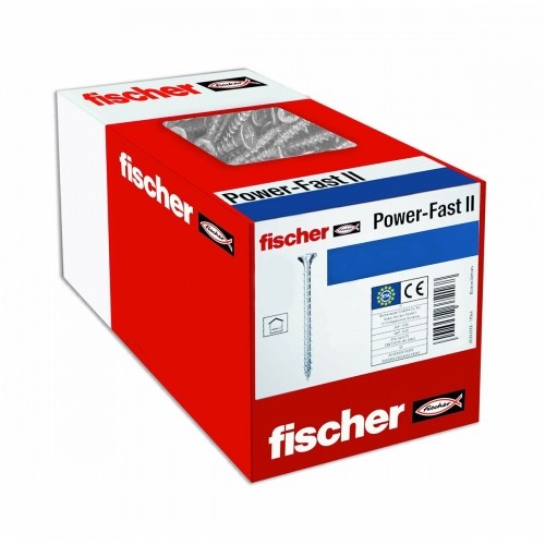 Skrūvju kaste Fischer fpf ii czp Skrūve 200 gb. Cinkots (4 x 35 mm) image 2