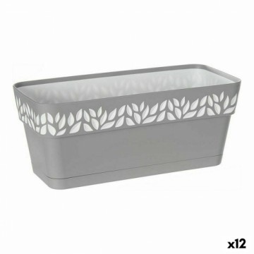 Stefanplast Pašlaistīšanas stādītājs Cloe Pelēks Balts Plastmasa (13,3 x 12,3 x 29,3 cm) (12 gb.)