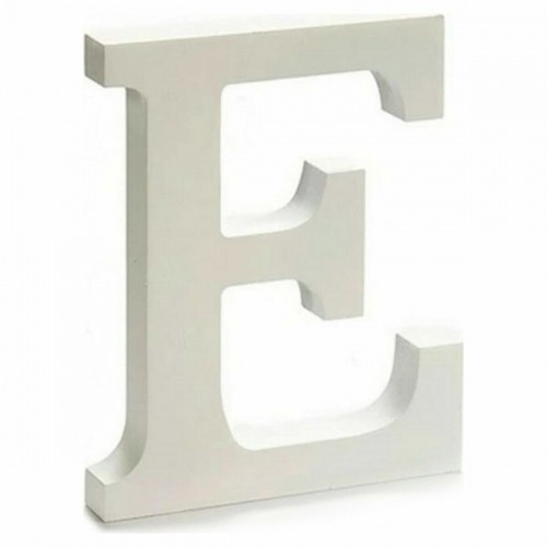 Pincello письмо E Деревянный Белый (1,8 x 21 x 17 cm) (12 штук) image 2