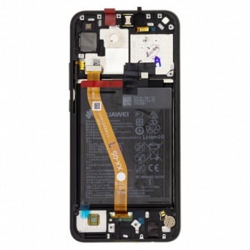 Huawei Nova 3i LCD Display + Touch Unit + Front Cover Black (Service Pack)