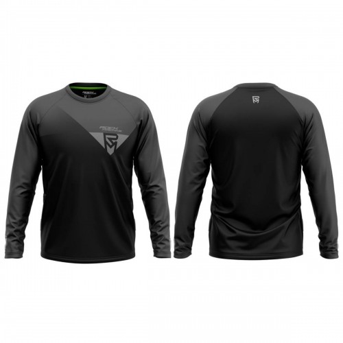 Velo krekls Rock Machine Trail Jersey LS, melna/pelēka, XL image 1
