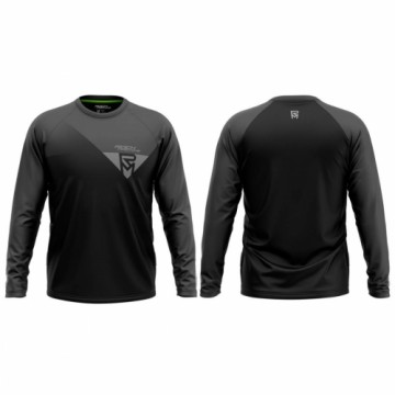 Velo krekls Rock Machine Trail Jersey LS, melna/pelēka, XL