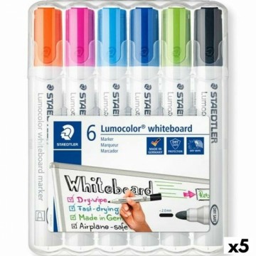 Marķieru komplekts Staedtler Lumocolor 351 6 Daudzums Baltā tāfele (5 gb.)