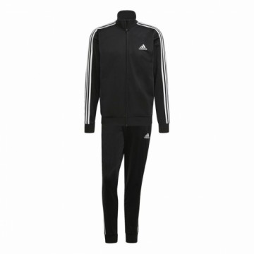 Treniņtērps Pieaugušajiem Adidas Essentials 3 Stripes Melns Vīriešu