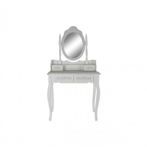 Туалетный столик DKD Home Decor Зеркало Белый ABS Деревянный MDF (75 x 42 x 140 cm) image 1