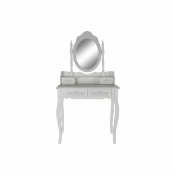 Туалетный столик DKD Home Decor Зеркало Белый ABS Деревянный MDF (75 x 42 x 140 cm)