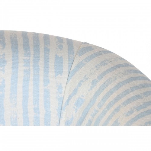Dīvāns DKD Home Decor Strīpas Zils Metāls Balts Vidusjūra (130 x 68 x 78 cm) image 3