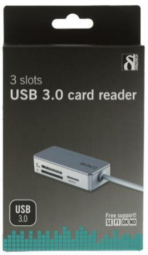 UCR-147 card reader USB 3.2 Gen 1 (3.1 Gen 1) Type-A Silver, White image 2