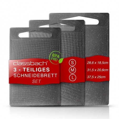 Set of 3 Cutting boards Classbach CSB4012KGR image 1