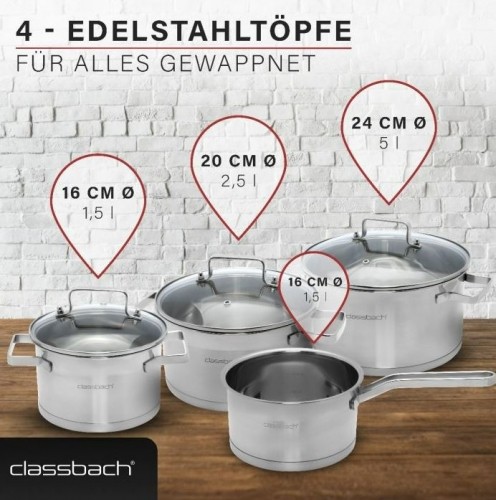 7-piece cooking pot-set Classbach CKTS4016 image 2