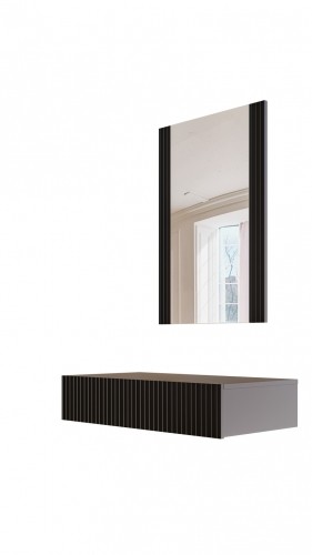 Halmar PAFOS vanity table ( hanging ) and mirror BLACK/BLACK image 4