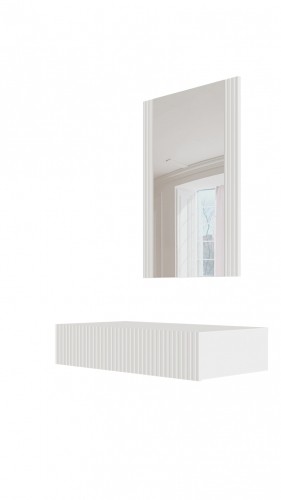 Halmar PAFOS vanity table ( hanging ) and mirror white/white image 4