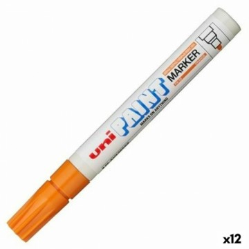 Постоянный маркер Uni-Ball PX-20 Оранжевый 2,8 mm (12 штук)