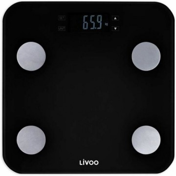Digitālie vannas istabas svari Livoo DOM427N Melns Rūdīts stikls 180 kg