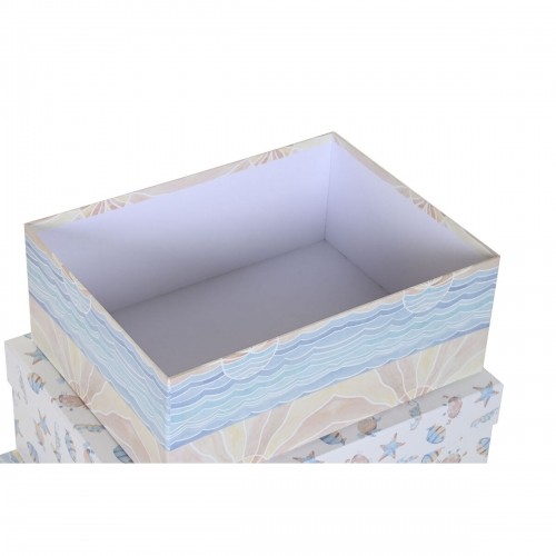 Saliekamo Organizējošo Kastu Komplekts DKD Home Decor Bērnu Daudzkrāsains Kartons (43,5 x 33,5 x 15,5 cm) image 3