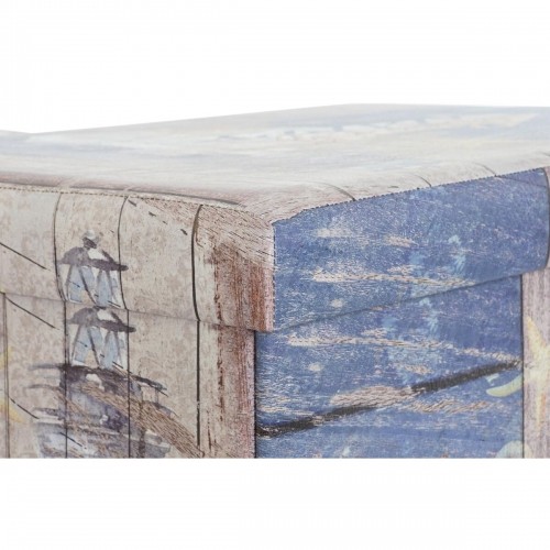 Универсальная коробка DKD Home Decor Полиуретан Разноцветный Картон Средиземноморье (59 x 40 x 40 cm) (2 штук) image 3