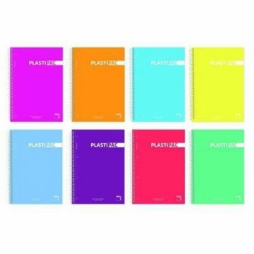 ноутбук Pacsa Plastipac Разноцветный A5 100 Листья (4 штук)